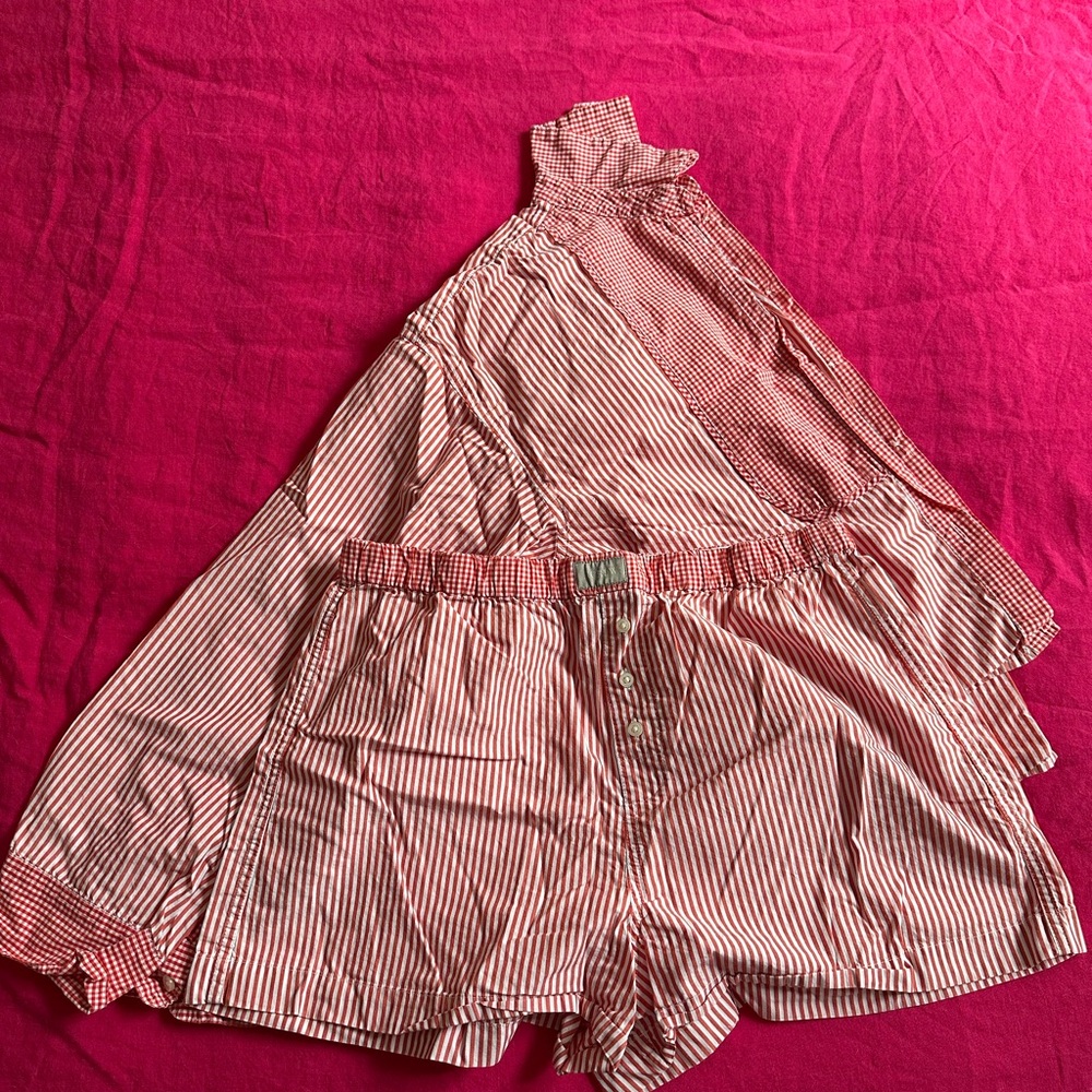 J. Crew Striped Red Women's Pajama Set